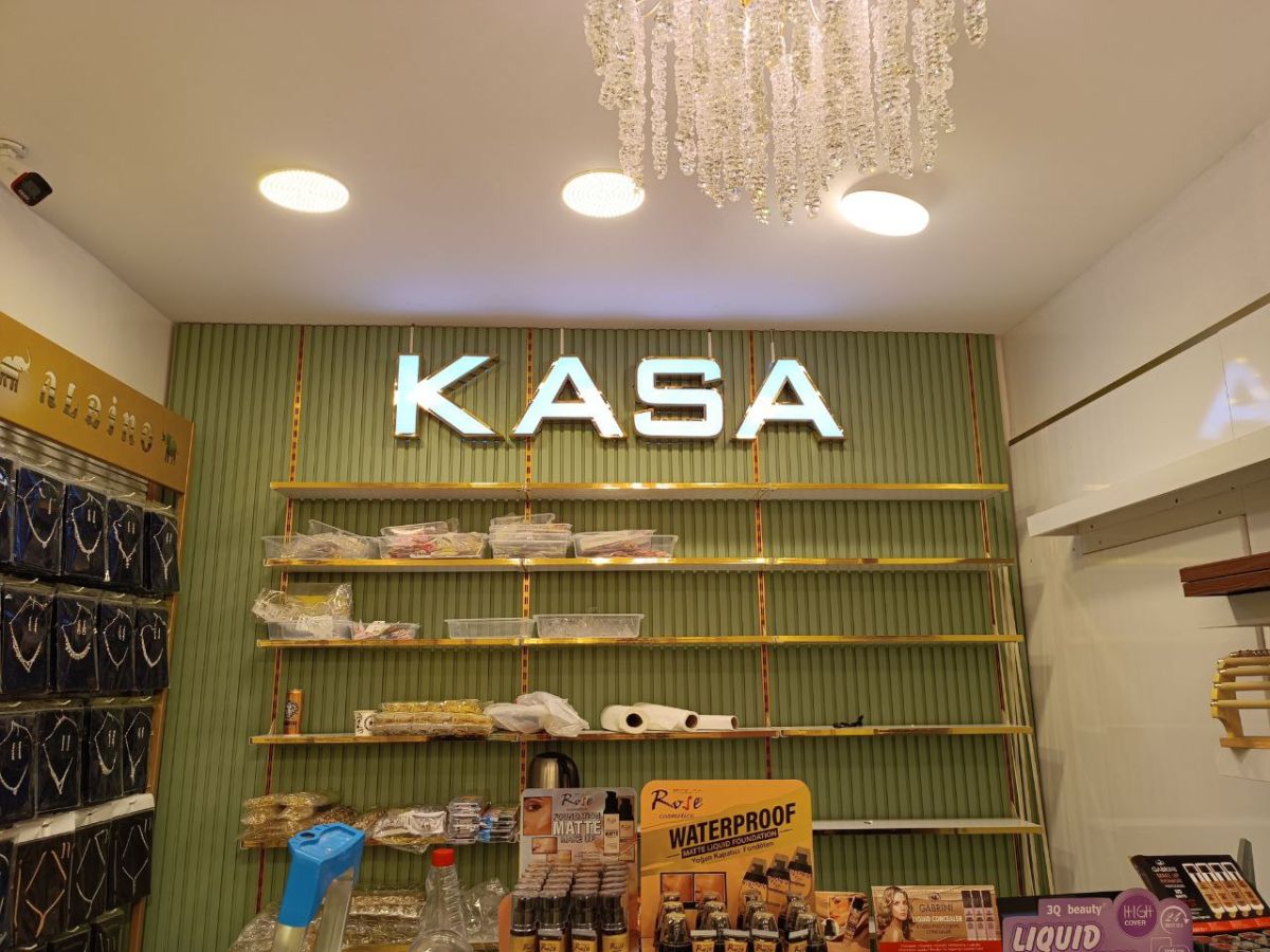 ALBİNO KOZMETİK KASA IŞIKLI HARF