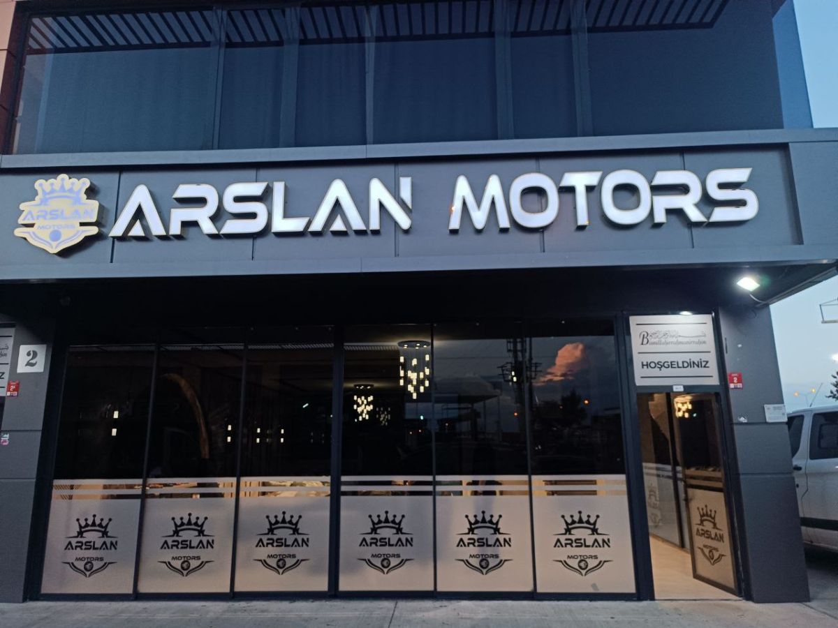 ARSLAN MOTORS IŞIKLI HARF TABELA