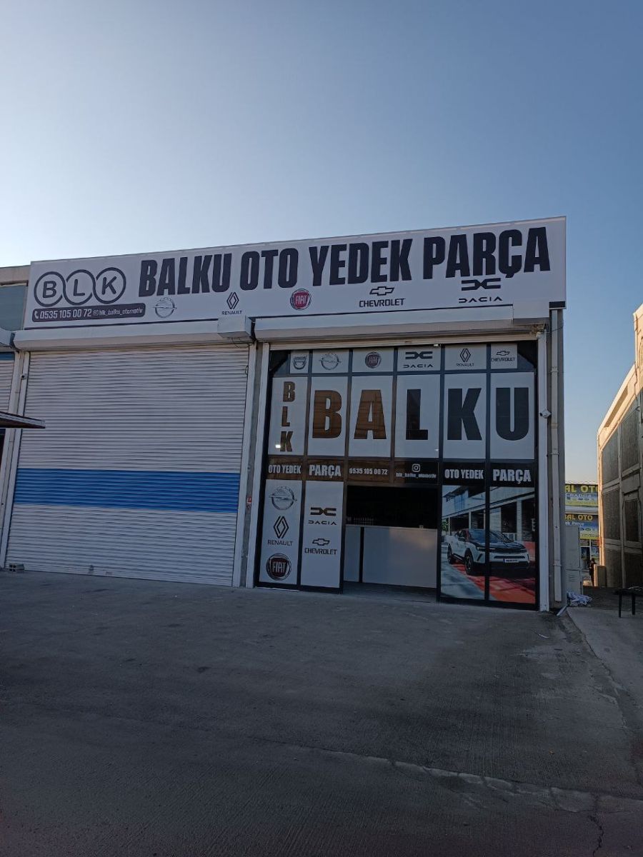 BALKU OTO YEDEK PARÇA VİNİL TABELA