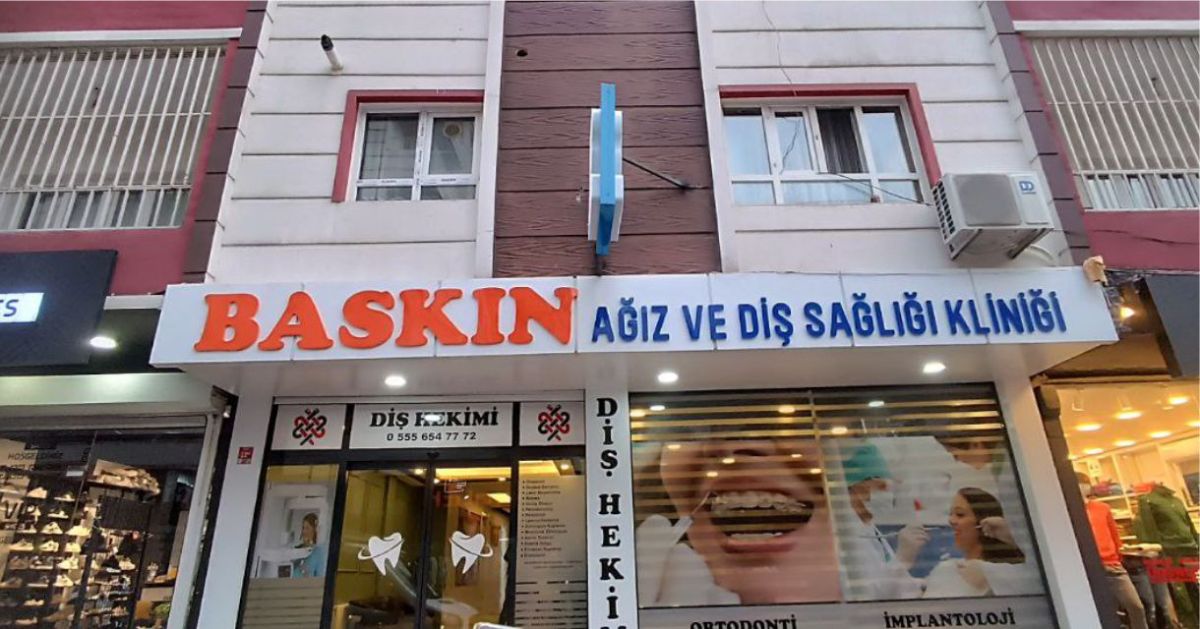 Baskın Diş Kliniği Lamplex Harf Tabela