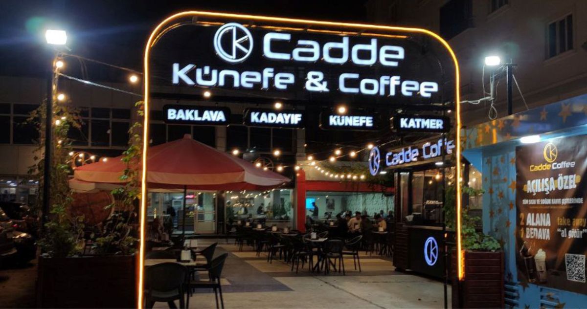 Batman Cadde Künefe Kutu Harf tabela