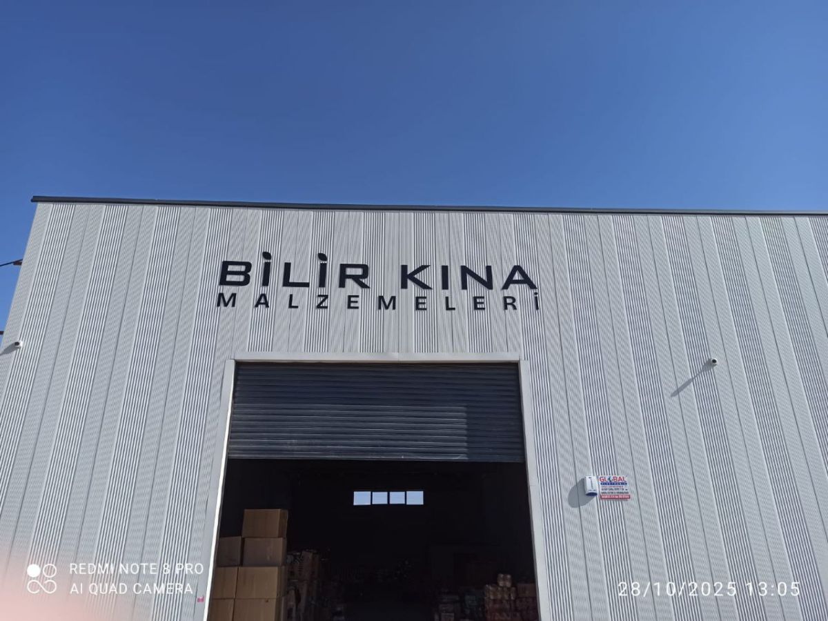 BİLİR KINA KOMPOZİT IŞIKSIZ HARF TABELA