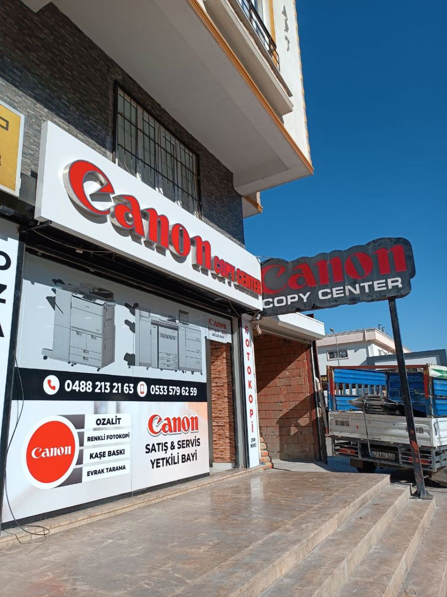 CANON COPY CENTER IŞIKLI KUTU HARF TABELA