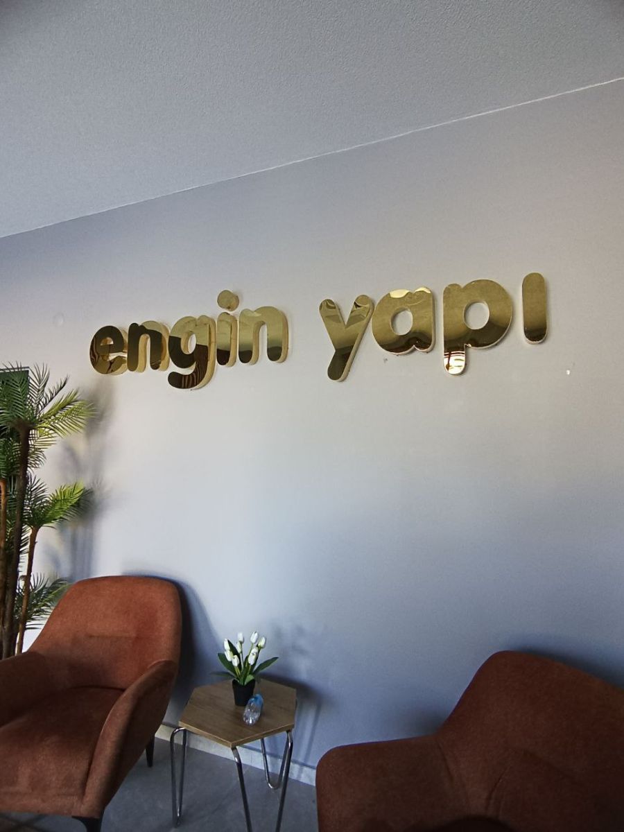 ENGİN YAPI GOLD KROM KUTU HARF IŞIKSIZ