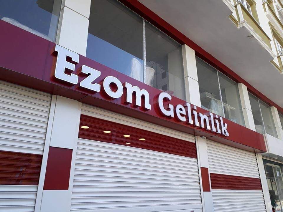 Ezom Gelinlik Işıklı Kutu Harf Tabela