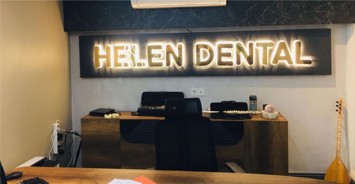 Helen Dental Kutu harf Tabela Çalışması