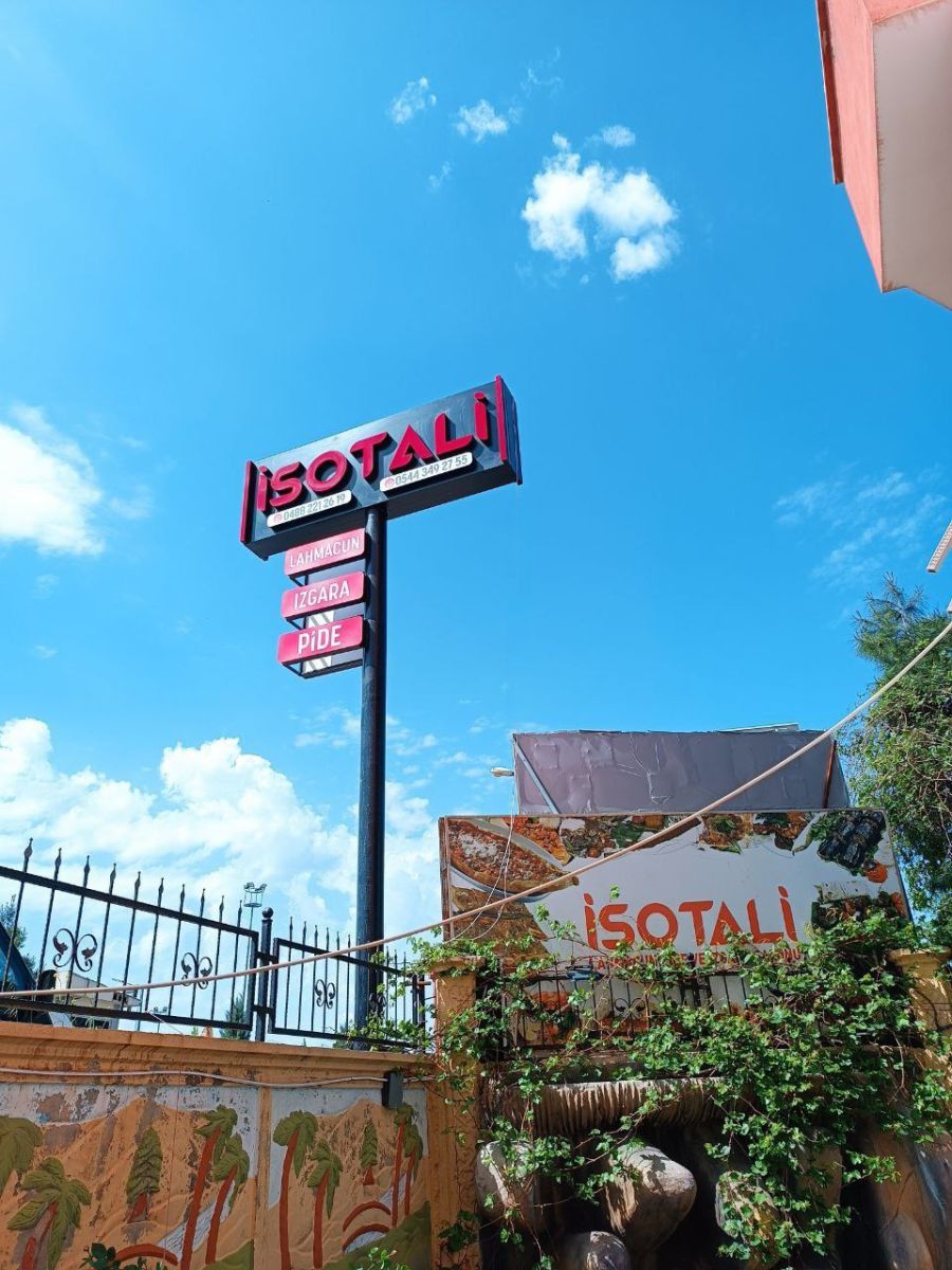 İSOT ALİ IŞIKLI TOTEM TABELA 