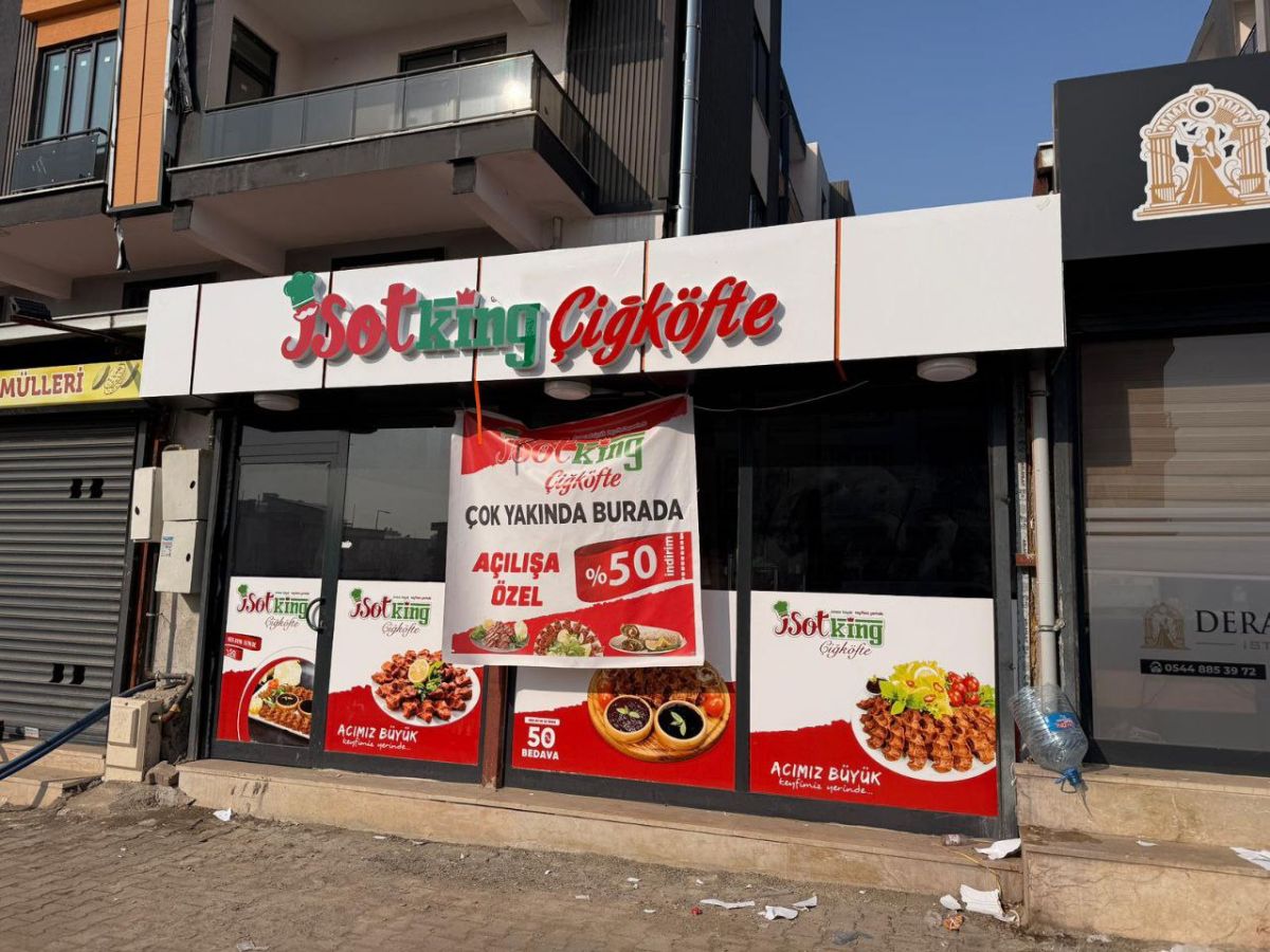 İsotking Çiğköfte Işıklı Kutuharf Tabela