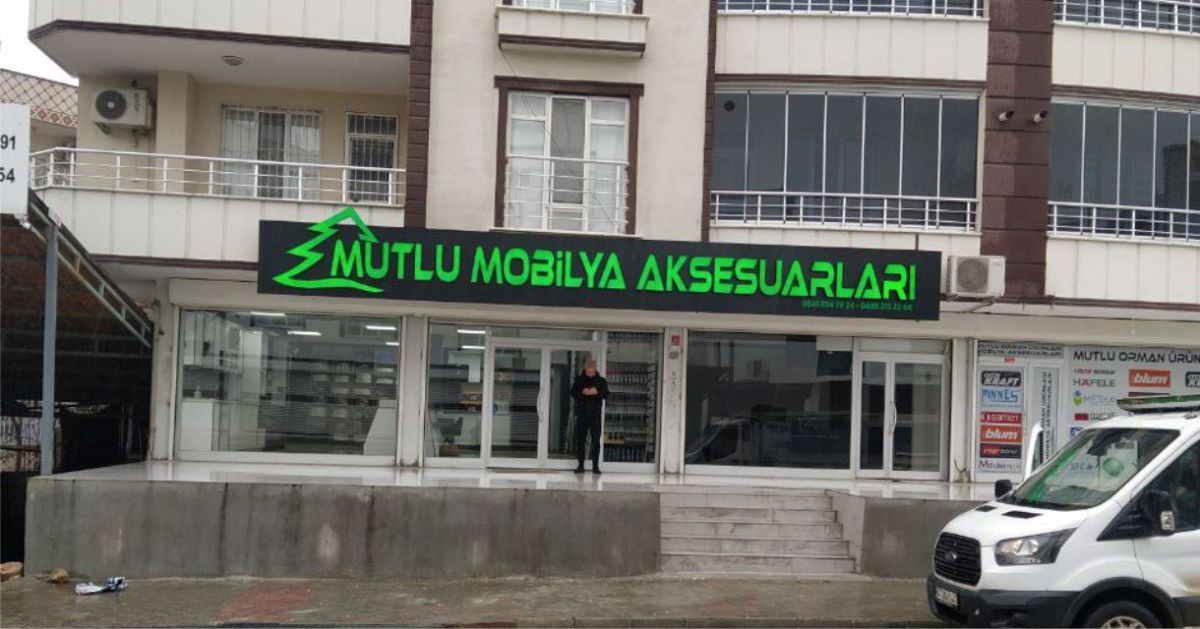 Mutlu Mobilya Aksesuarları Işıklı Harf Tabela