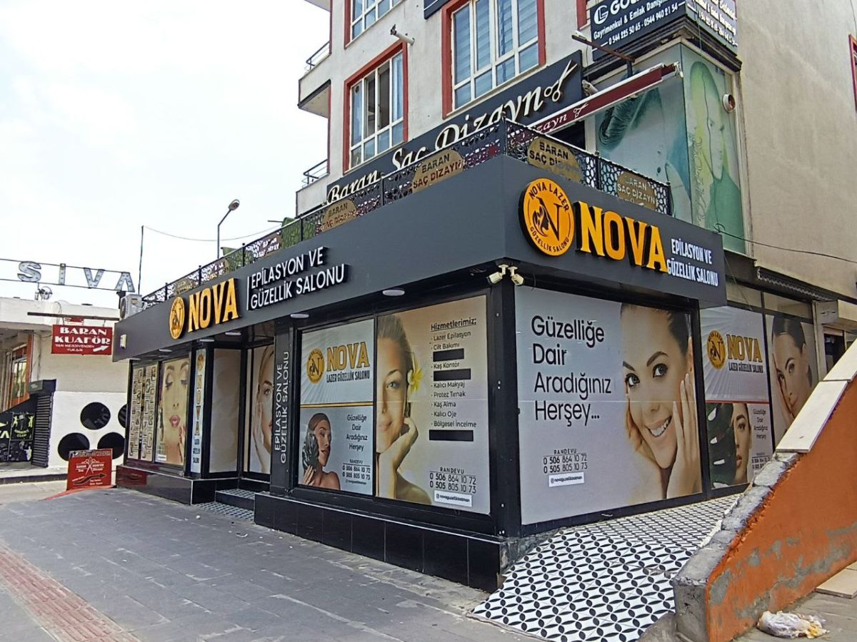 NOVA EPİLASYON KUTU HARF TABELA