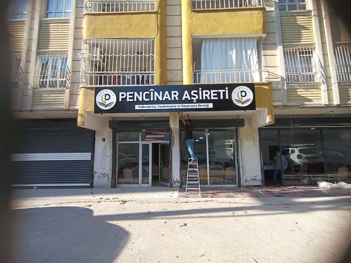 PENCİNAR AŞİRETİ IŞIKLI KUTUHARF TABELA