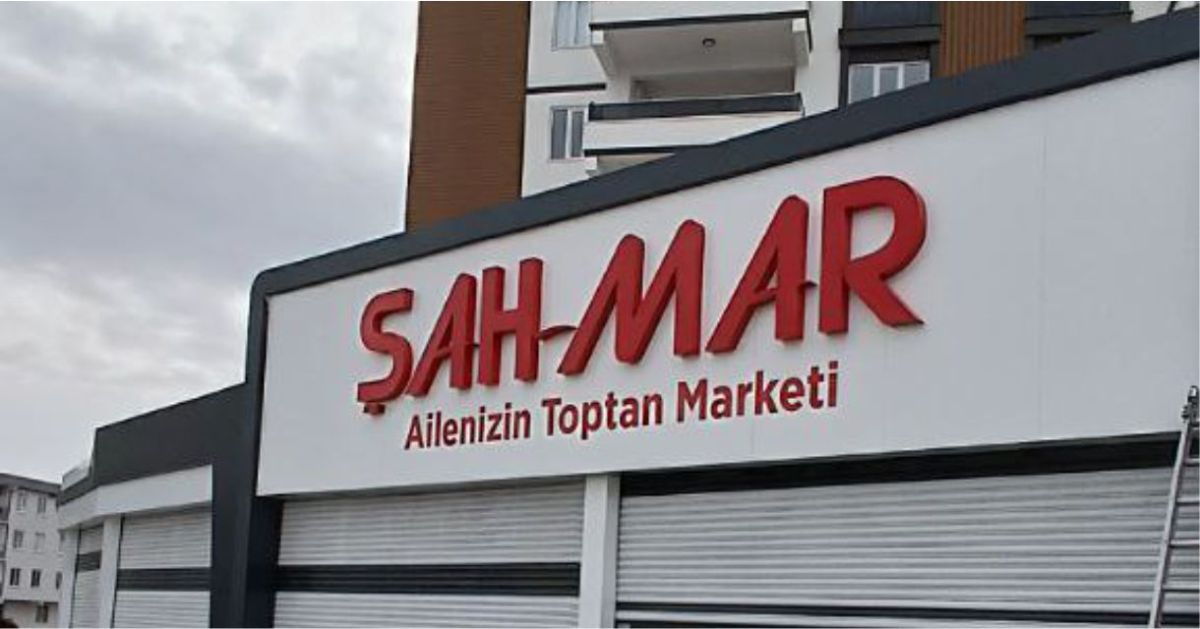 Şah-Mar Marketler Zinciri Işıklı Kutu harf Tabela