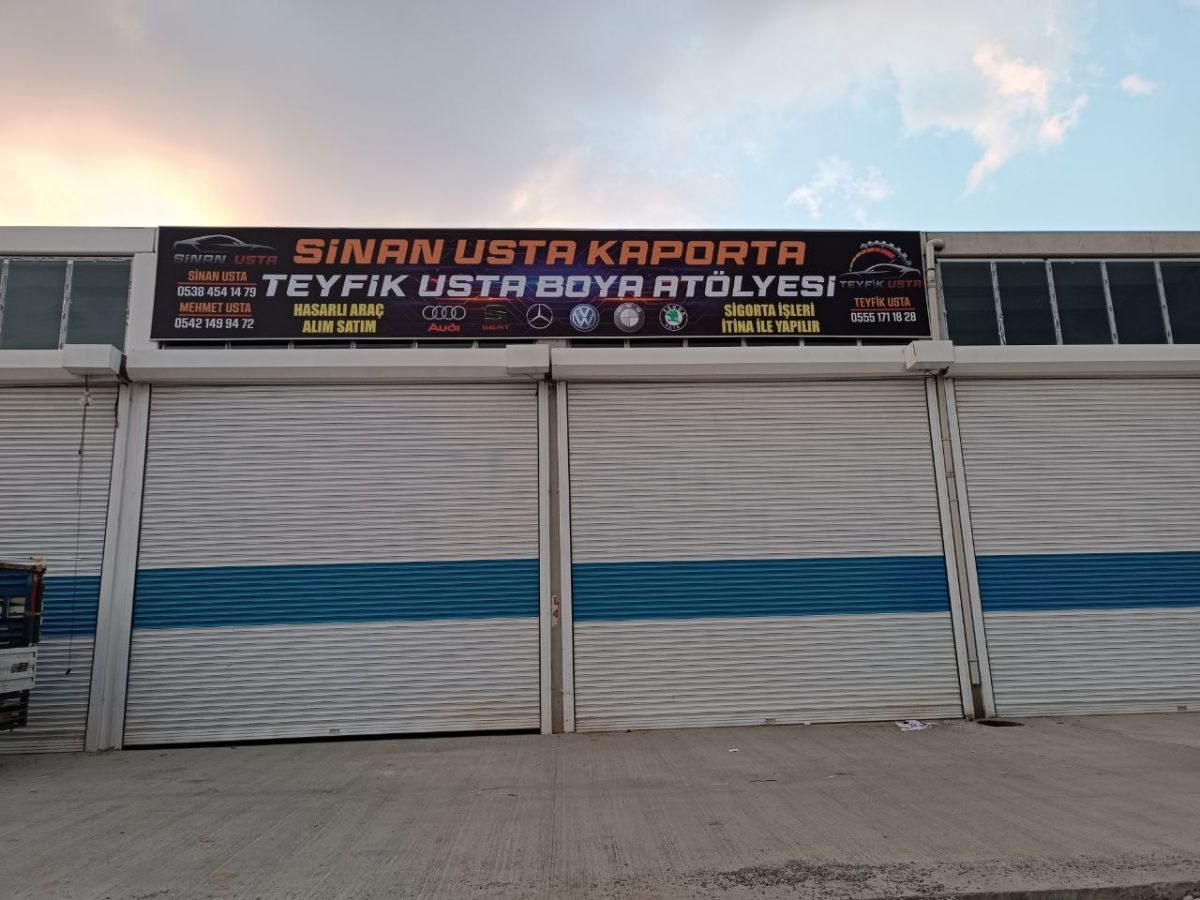 SİNAN USTA OTO KAPORTA GERME TABELA