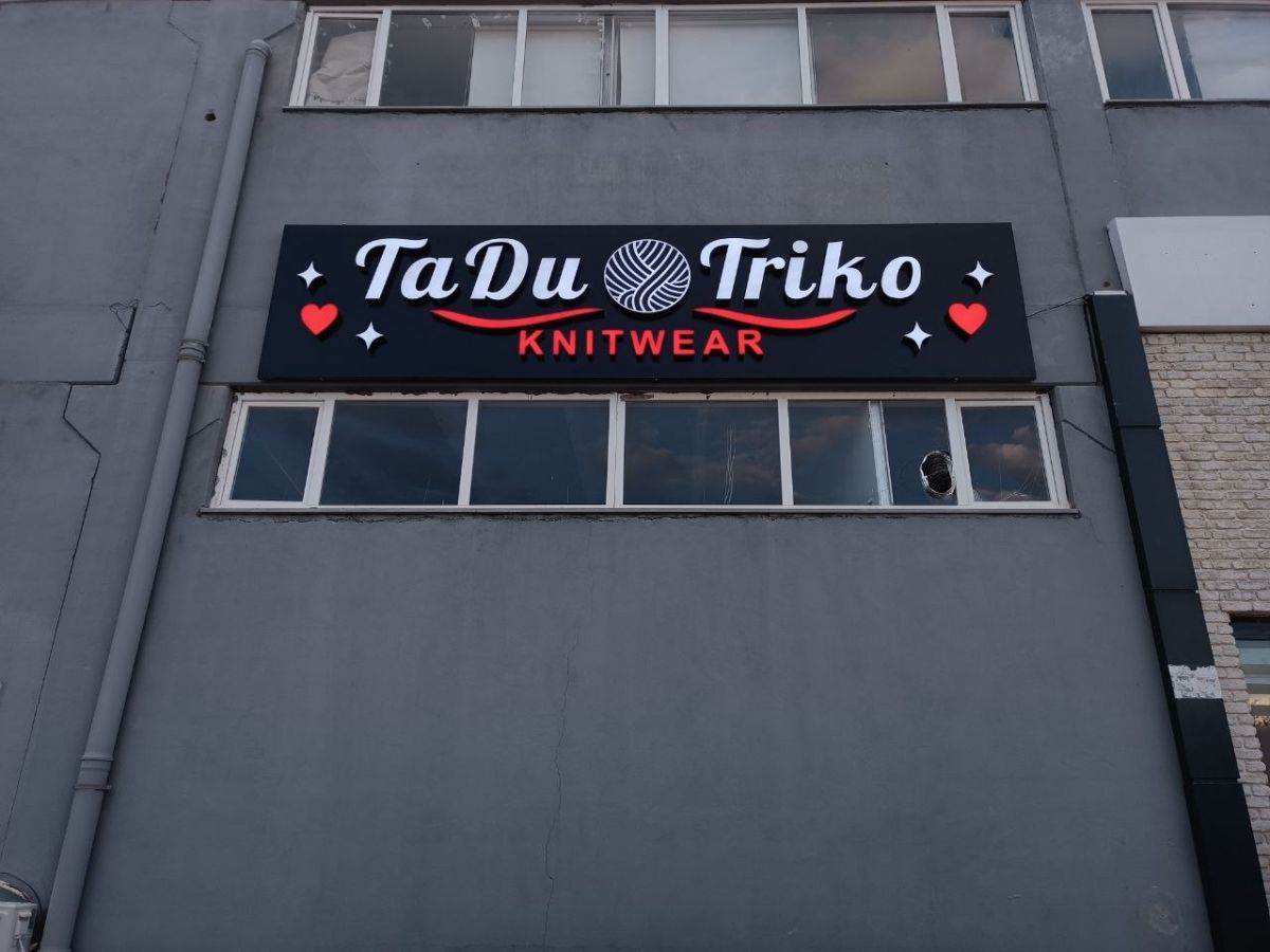 TA DU TRİKO TEKSTİL IŞIKLI KUTU HARF TABELA