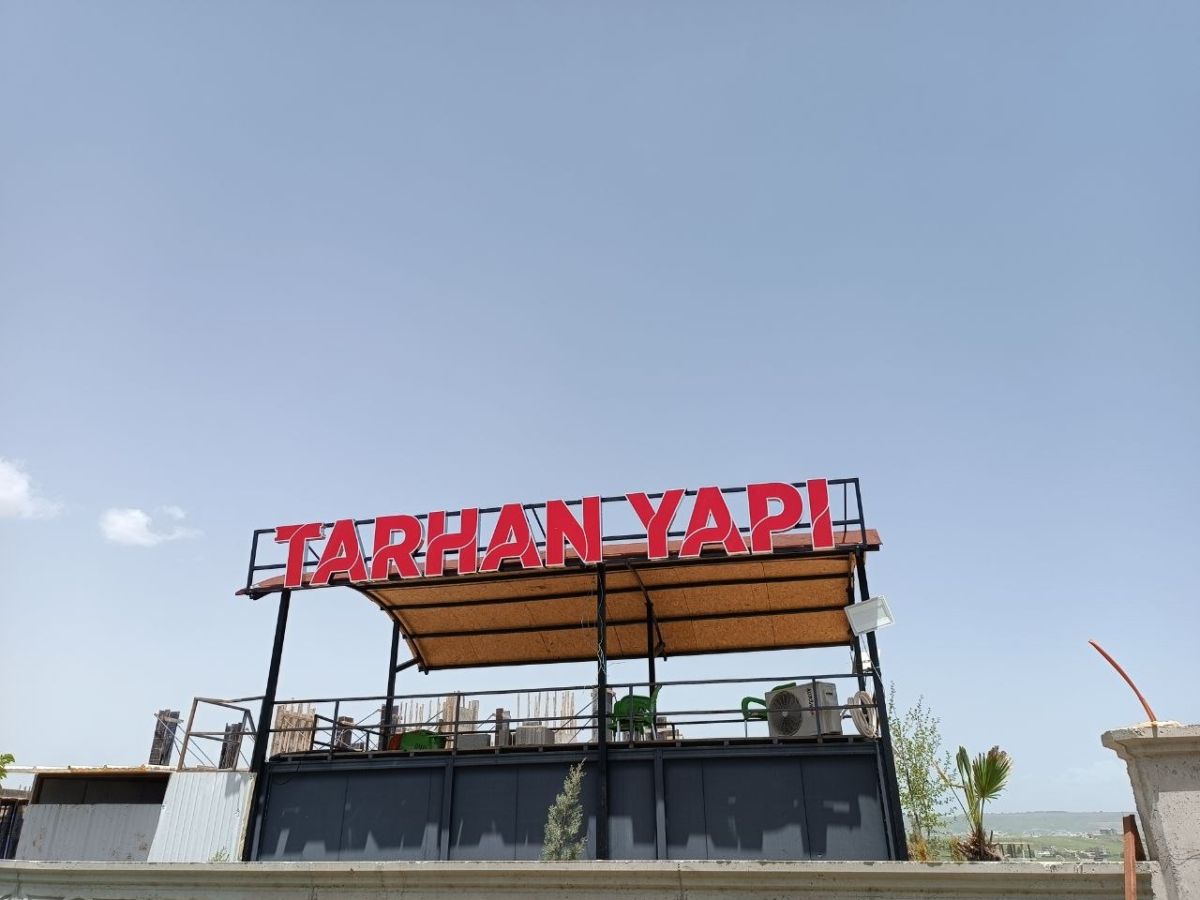 TARHAN YAPI ÇATI KUTU HARF TABELA