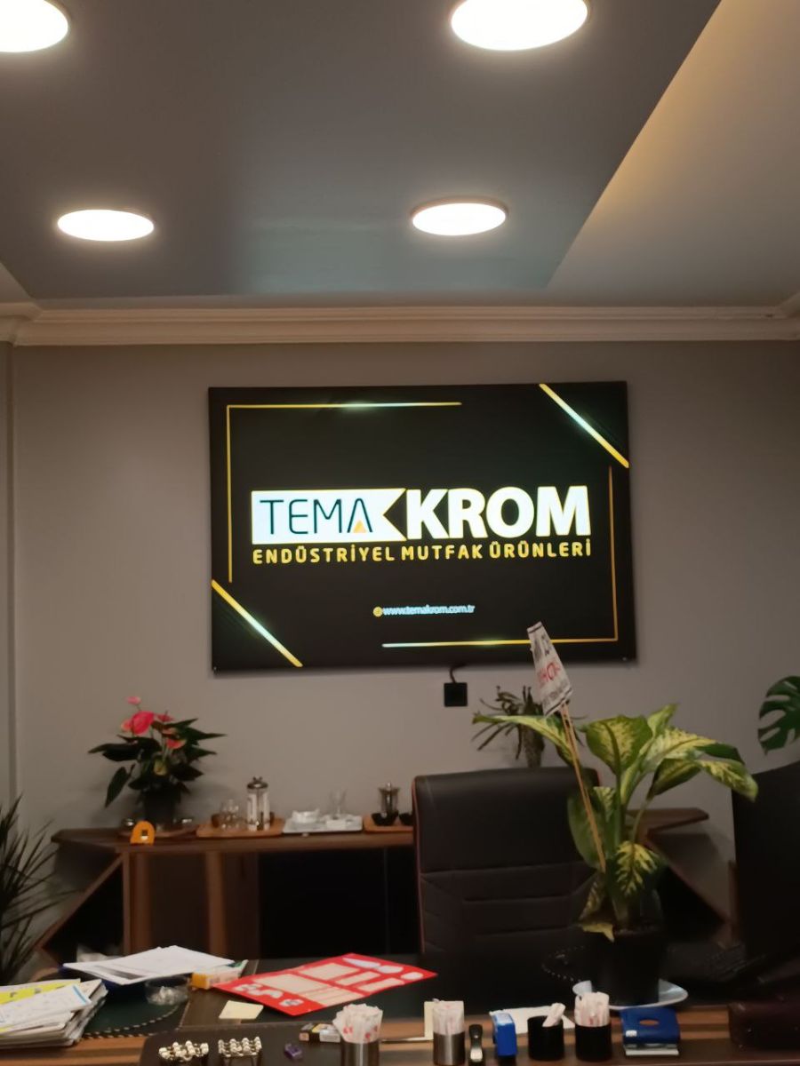 TEMA KROM LEDBOX IŞIKLI TABELA