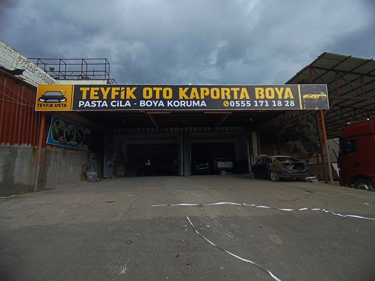 TEYFİK OTO KAPORTA BOYA IŞIKSIZ TABELA