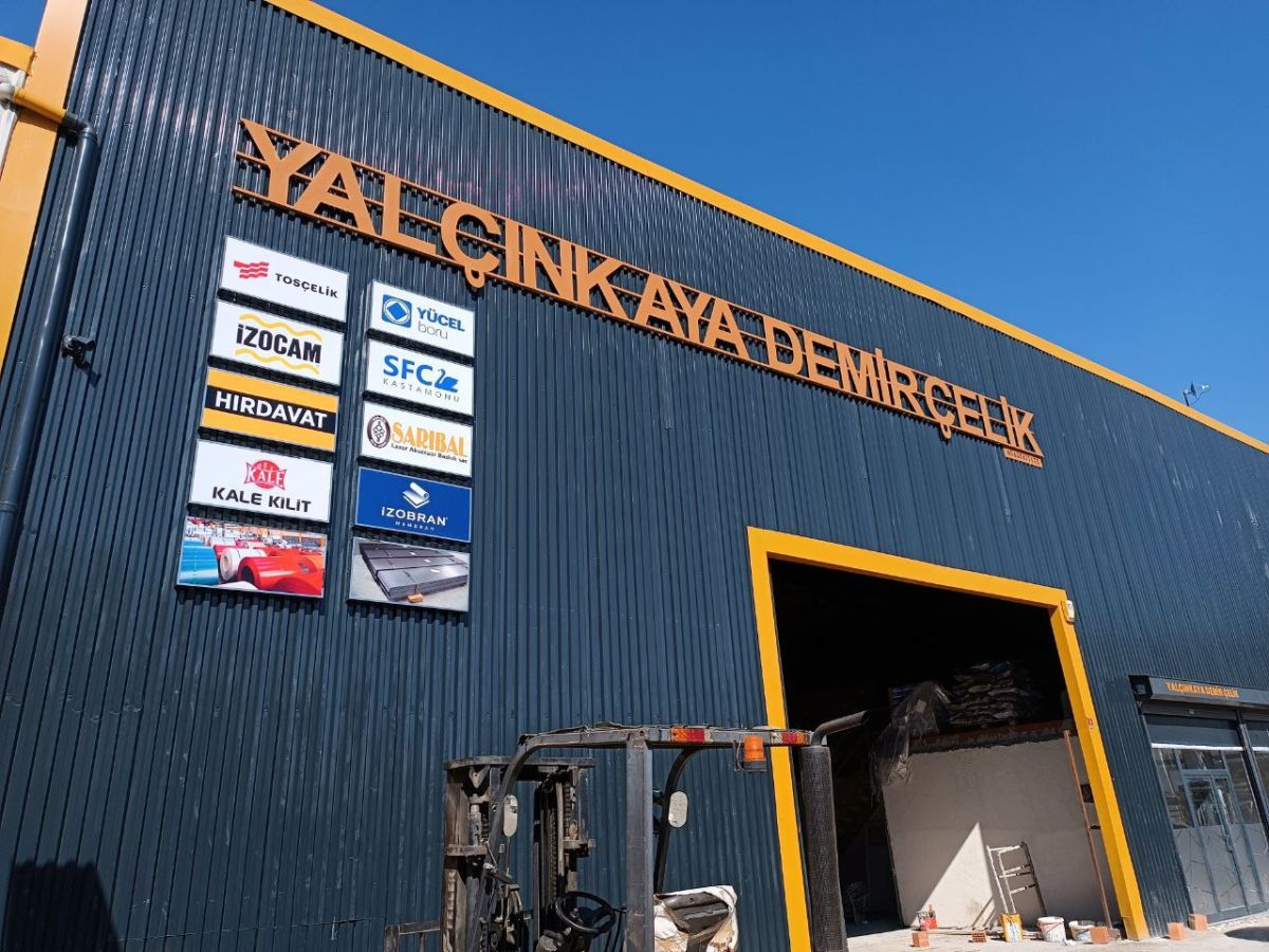 YALÇINKAYA DEMİR IŞIKSIZ HARF TABELA