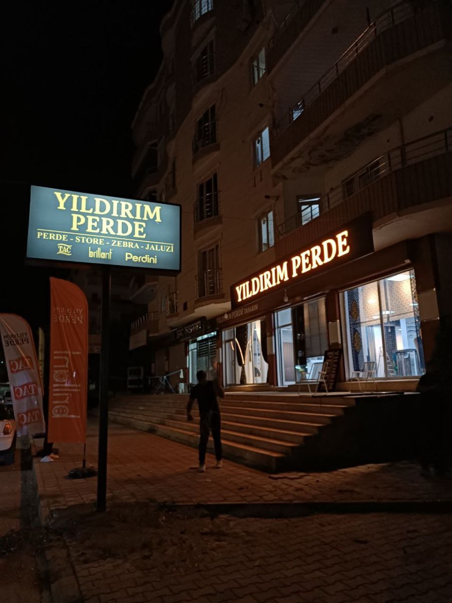 YILDIRIM PERDE IŞIKLI KUTU HARF TABELA