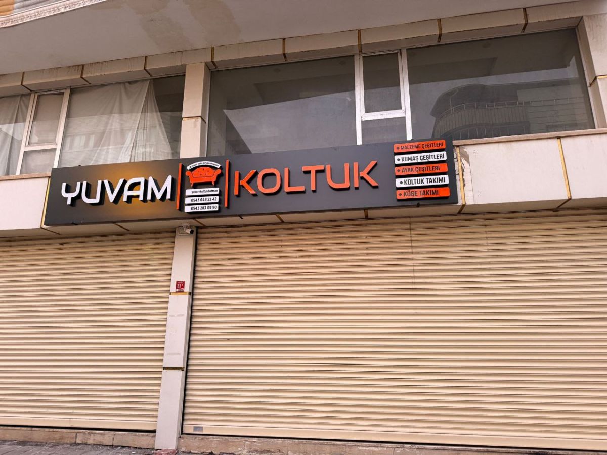 Yuvam Koltuk Kompozit üzeri Işıklı kutuharf