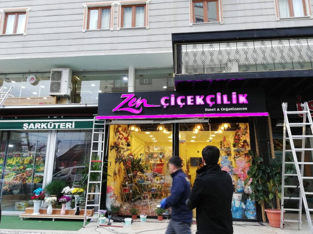 Zen Çiçekçilik Işıklı Tabela