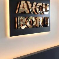 AVCU BORU Arkadan Aydınlatmalı Kutu Harf Tabela