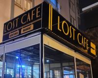 LOST CAFE Kompozit Üzeri Işıklı Kutu Harf