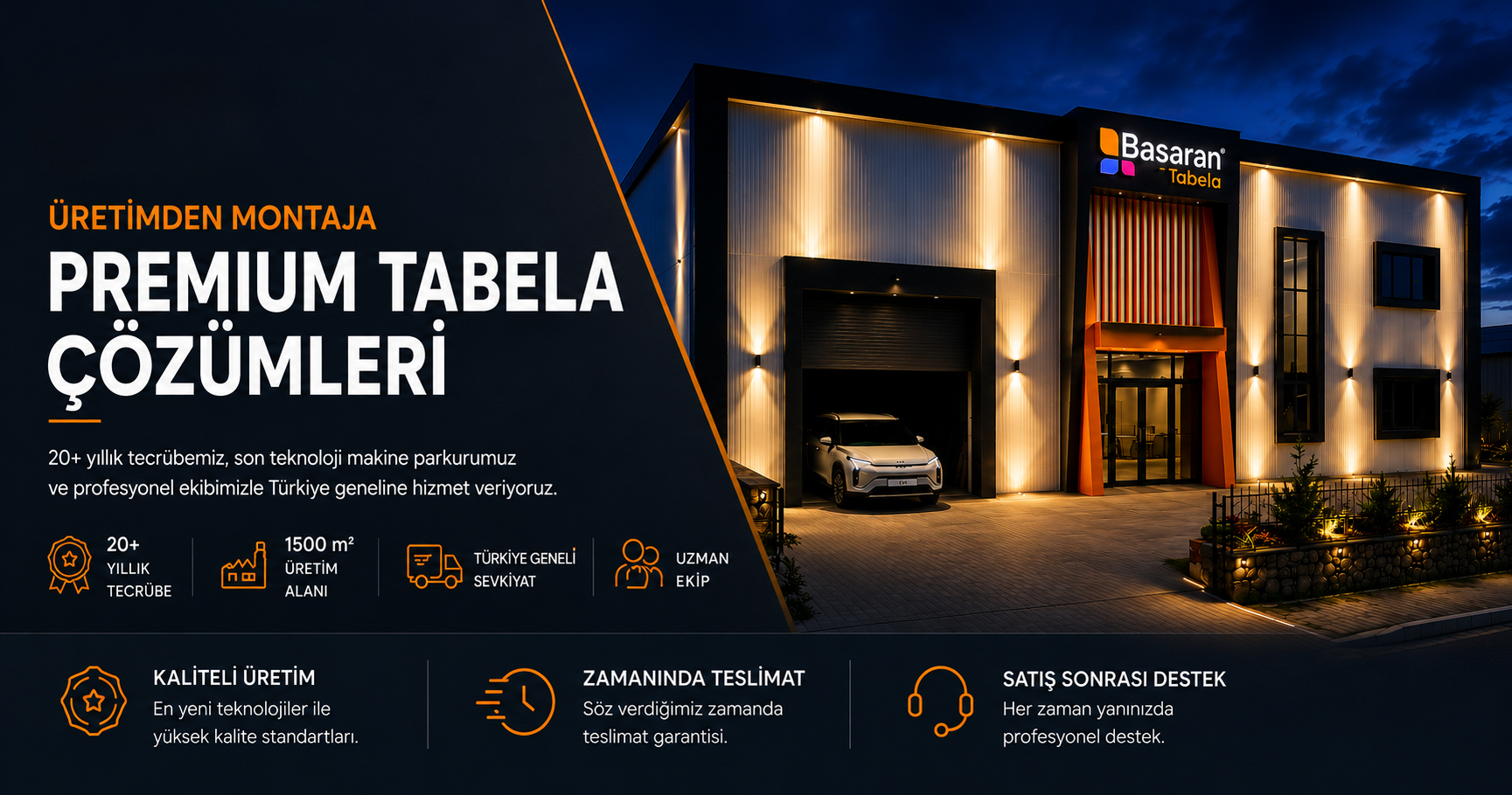 Batman Başaran Tabela - Profesyonel Işıklı Kutu Harf Tabela