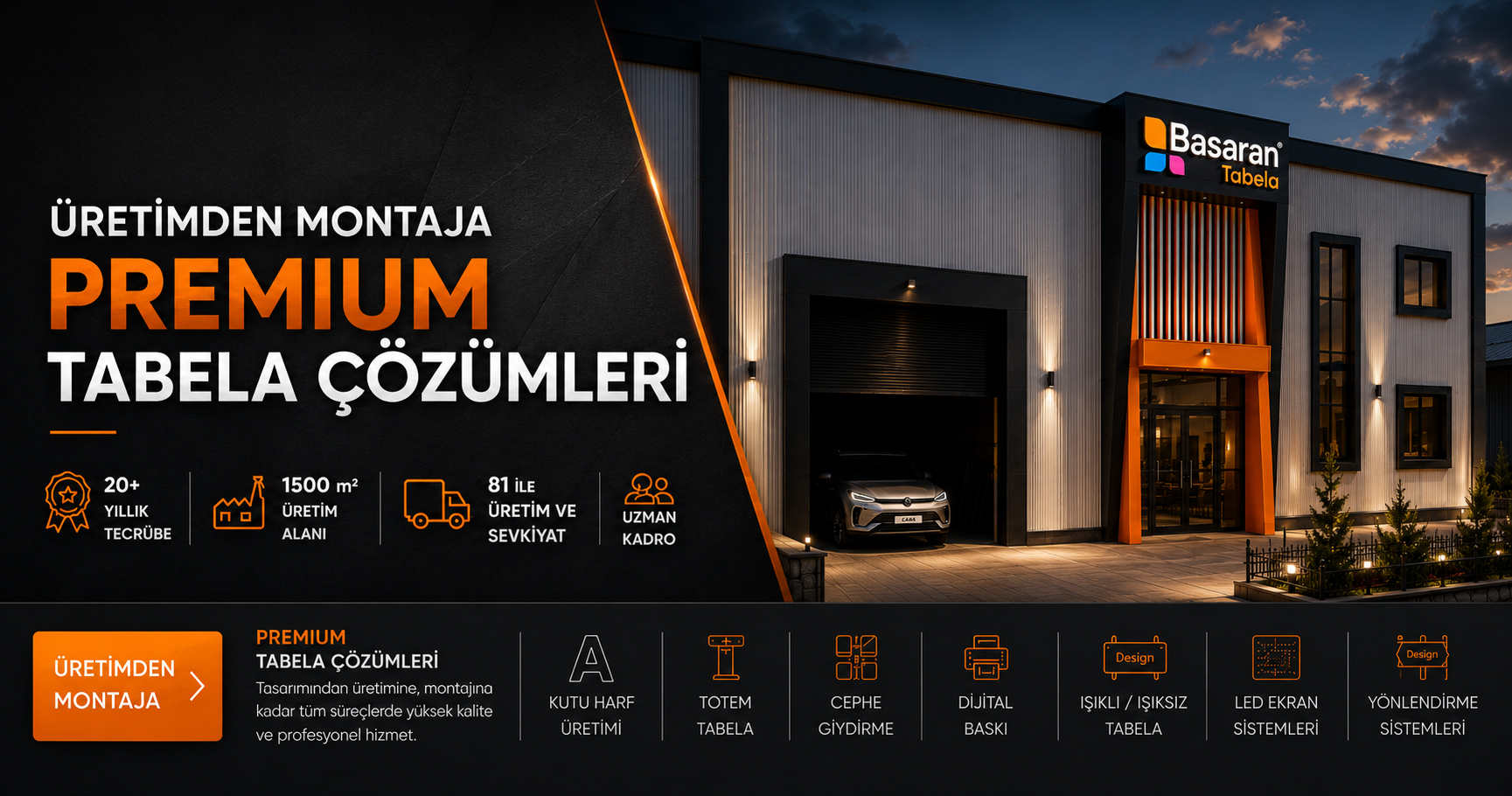 Batman Başaran Tabela - Profesyonel Işıklı Kutu Harf Tabela